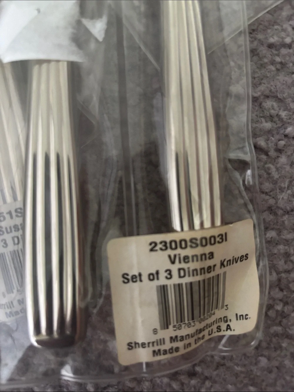 Vintage sherrill Canterbury Vienna new stainless steel flatware,45 pieces